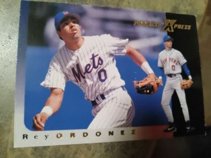 1997 PINNACLE XPRESS REY ORDONEZ NEW YORK METS BASEBALL CARD# 24