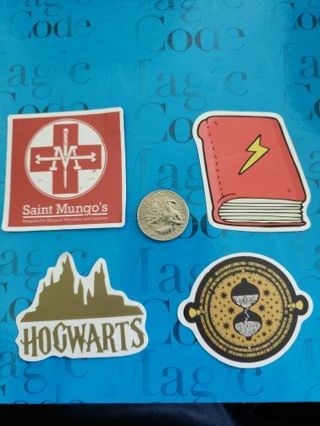 4 Harry Potter Vinyl Decals Laptop Skateboard Sticker bomb