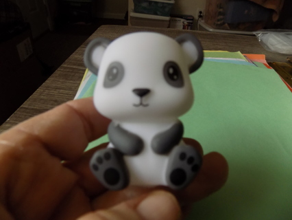 2 1/2 inch rubber Panda Bear toy