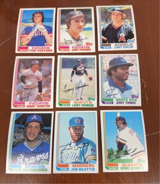 1982 Topps Baseball lot