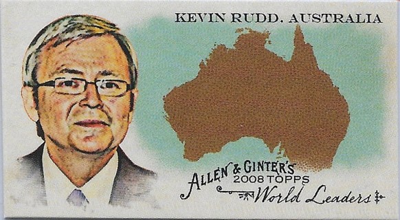 2008 Topps Allen and Ginter Mini World Leaders #WL2 Kevin Rudd