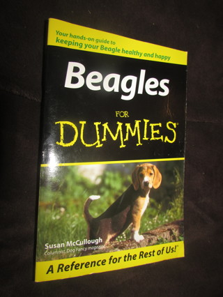Beagles for Dummies Collector's Book Dummy Yellow & Black Books Dog Dogs