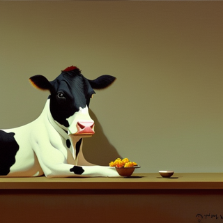 Listia Digital Collectible: Snacking Cow
