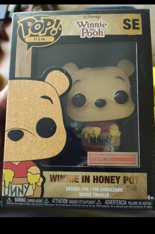 Funko Pin Disney Winnie - Pooh In Honey Pot BoxLunch 2022 Exclusive (Brand New)