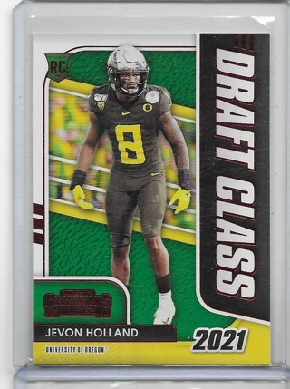 Jevon Holland 2021 Contenders Draft Draft Class Red #40