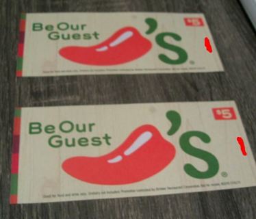 $10 gift certificates to Chili's!! There *is* such a thing as a free lunch! :)