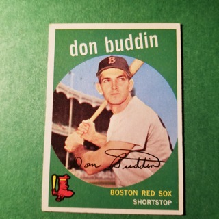 1959 - TOPPS NRMT - MINT BASEBALL - CARD NO. 32 - DON BUDDIN - RED SOX