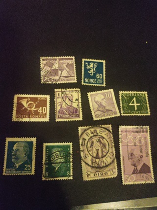 Ten World Stamps(used)