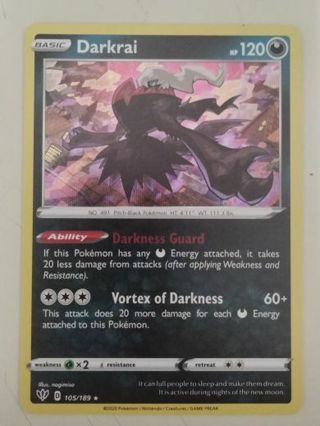 Darkrai 105/189 rare holo nm