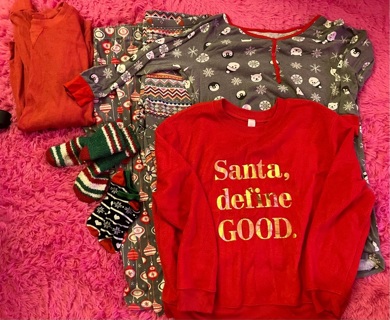 Old Christmas pajama clothes ladies size xl-xxl