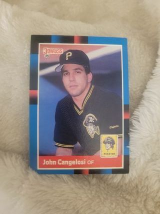 JOHN CANGELOSI PIRATES SPORTS CARD PLUS 2 MYSTERY CARDS