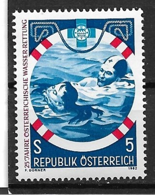 1982 Austria Sc1204 Water Rescue Service MNH