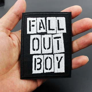 rock band patch iron on embroidered applique fabric patch badge DIY clothing punk emo rock free ship