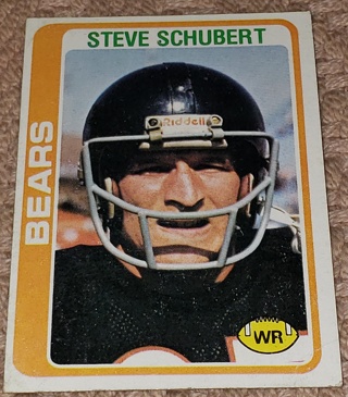 ♨️♨️ 1978 Topps Steve Schubert Football card # 154 Chicago Bears  ♨️♨️ 