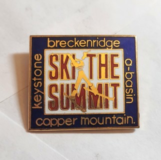 Ski the Summit lapel Pin 