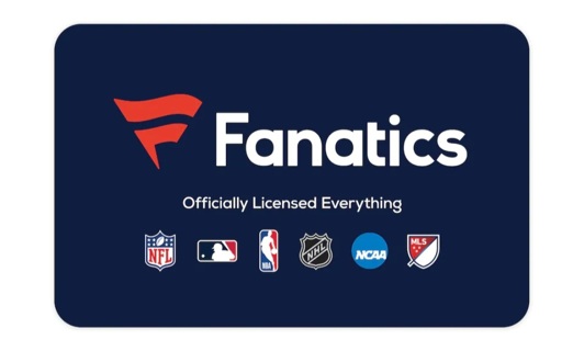 Fanatics $25 egift card