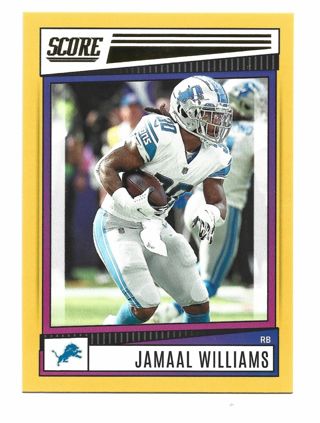 2022 Score GOLD #89 Jamaal Williams Detroit Lions Football Card