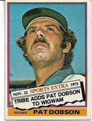 1976 TOPPS TRADED PAT DOBSON SPORTS EXTRA CARD
