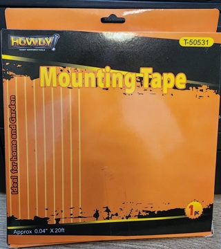 NEW - HOWDY - 1/2" Mounting Tape - 20 ft long