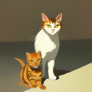 Listia Digital Collectible: Kitten with mom