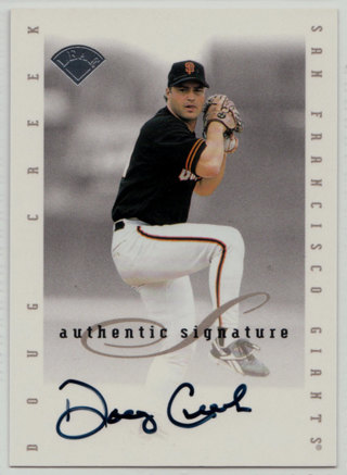 1996 Leaf Signature Series Update #_DOCR - Doug Creek autograph (mid)