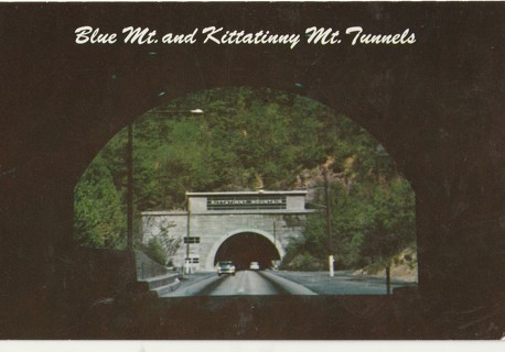 Vintage Unused Postcard: n: Blue Mount & Kittatinny Mt Tunnels, PA