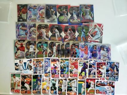 Baseball Prizm Refractors lot with Ohtani, Acuna Jr, Harper and more. 40+ card lot collection!!