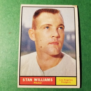 1961 - TOPPS BASEBALL CARD NO. 190 - STAN WILLIAMS - DODGERS