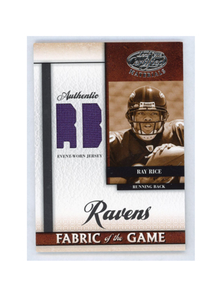 Ray Rice /100 2008 Leaf Certified Materials RC Fabric of the Game Position #16