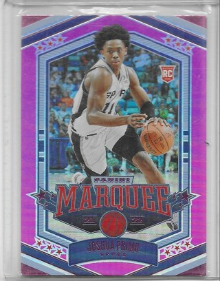 Joshua Primo 2021-22 Chronicles Marquee Pink #337