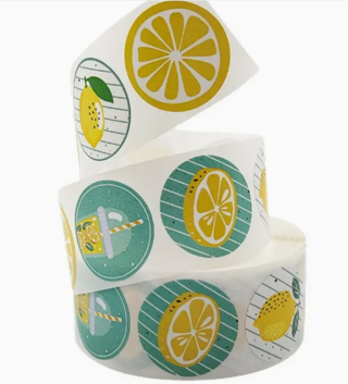 50 Assorted Lemon Themed Stickers
