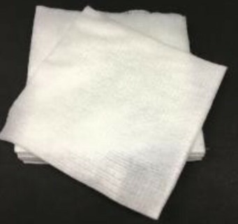 SOFT GAUZE FABRIC REMNANTS    WHITE