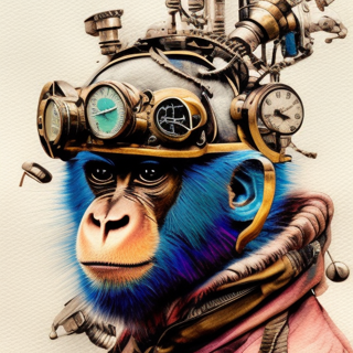 Listia Digital Collectible: [A17] Monkey Art Collection: #009