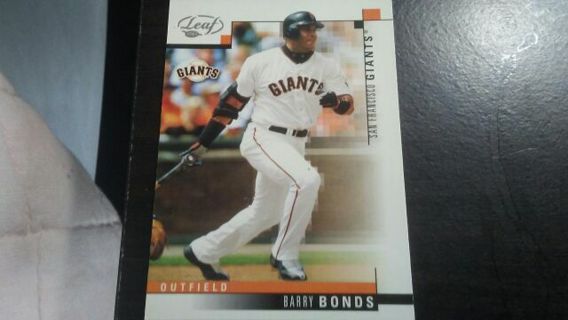 2003 LEAF BARRY BONDS SAN FRANCISCO GIANTS BASEBALL CARD# 235