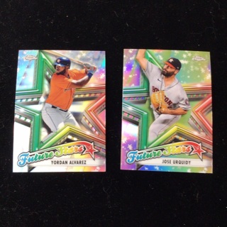 Lot Astros Future Stars Astros Yordan Alvarez Jose Urquidy Refractors