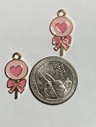 ♥♥VALENTINE’S DAY CHARMS~#44~SET 3~SET OF 2 CHARMS~FREE SHIPPING ♥♥