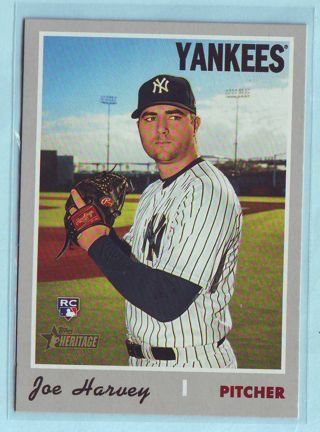 2020 Topps Heritage High Number Joe Harvey ROOKIE Baseball Card # 698 Yankees