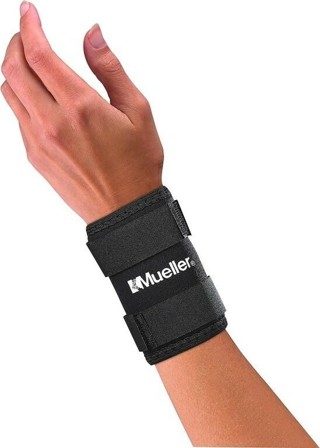 New Mueller Neoprene Wrist Sleeve, Black, Lg 