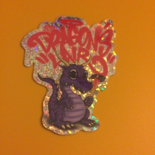 Dragon's Lair Holographic Decal Sticker ~ NEW!