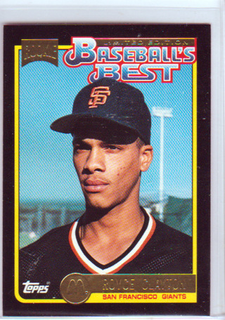 Royce Clayton, 1992 Topps McDonald's ROOKIE Baseball Card #38, San Francisco Giants