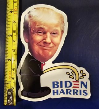 One Trump Biden Harris Sticker