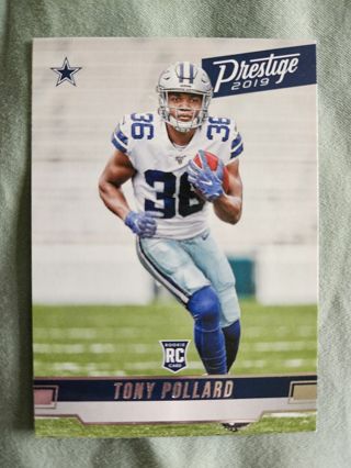 2019 Panini Prestige Rookie Tony Pollard