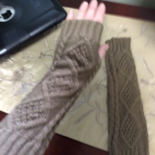 BN Knitted Long Fingerless Gloves.