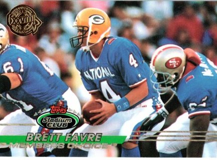 1993 Stadium Club Brett Favre #498