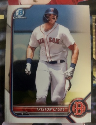 Triston Casas 2022 Bowman Chrome Prospects # BCP-81 Boston Red Sox