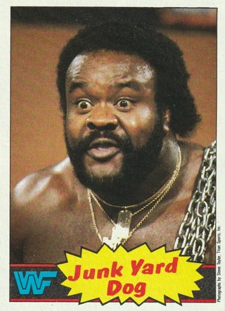 1985 TOPPS WWF WWE WRESTLING JUNK YARD DOG #4