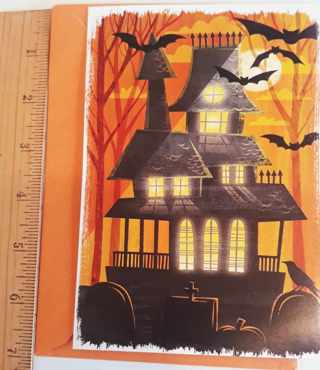 Halloween Card (w/Envelope) IMMEDIATE SHIP!