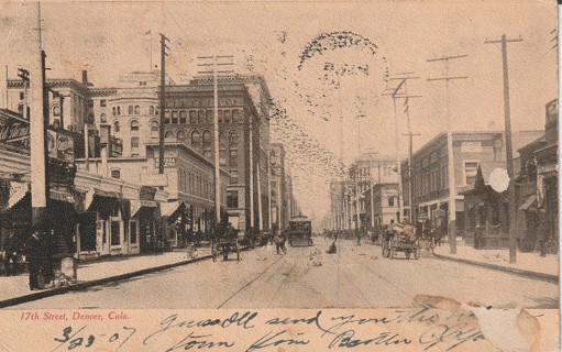 Vintage Used Postcard: t: 1907 17th Street, Denver, CO