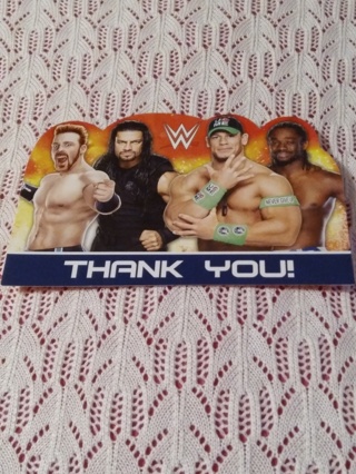 WWE POSTCARD - THANK YOU! 