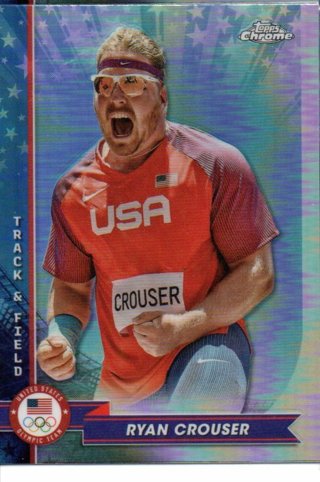 2024 Topps Chrome Olympics Ryan Crouser Refractor #32